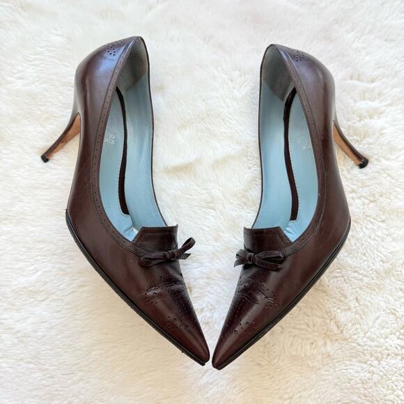 Italian brand women heel shoes size 38 EU or 8 US Authentic - Picture 2 of 8